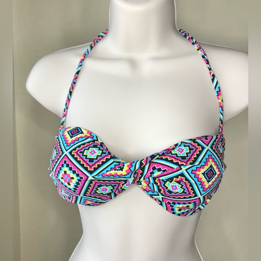 Bingo Surf Aztec Print Bikini Top Size M